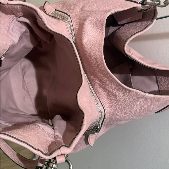 Pink Coach Leather Tote Bag - Picture 4 of 11